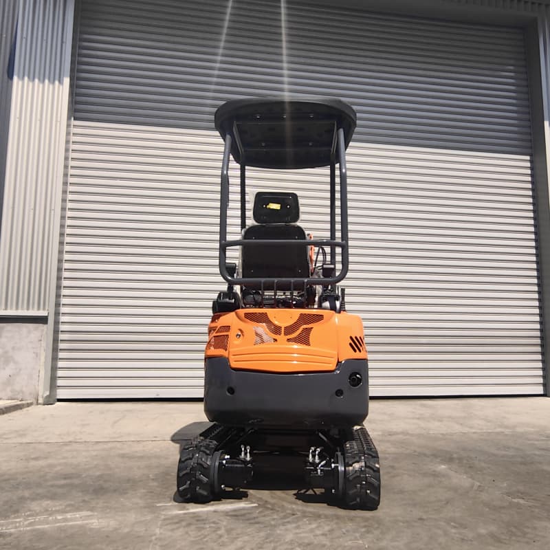 Amfibische graafmachine op rupsbanden van 2 ton