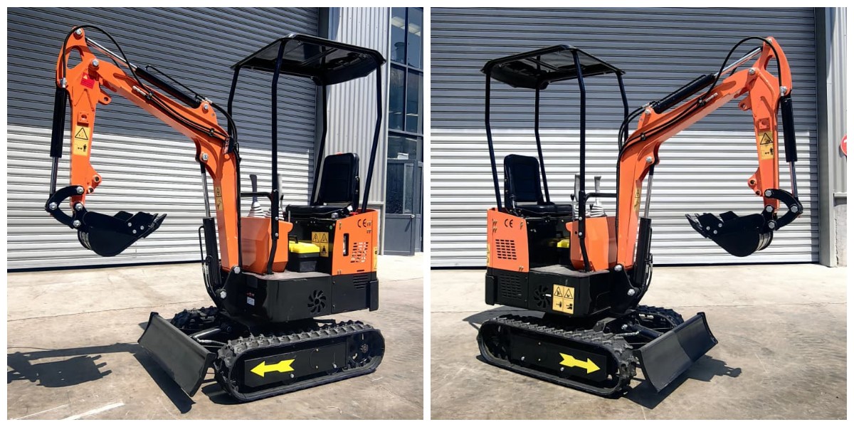 Escavatore cingolato per piante da giardino 1ton