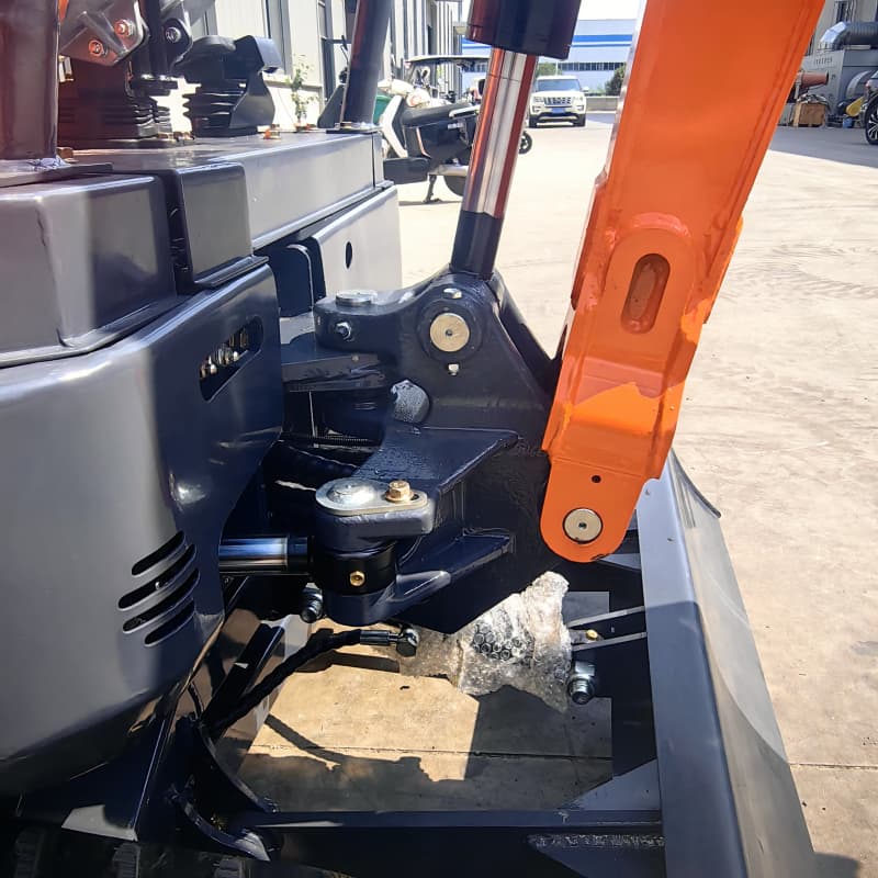 Amfibische graafmachine op rupsbanden van 2 ton