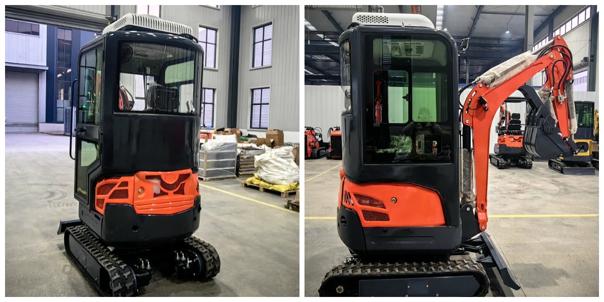 Escavatore cingolato da 2,5 tonnellate per piante da giardino