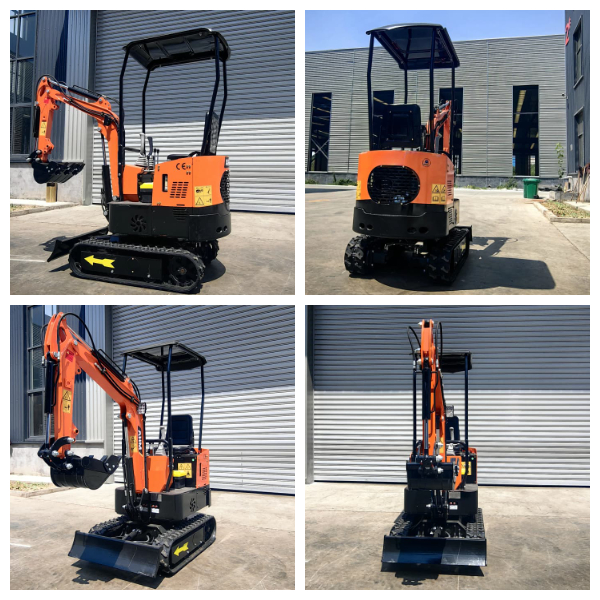 Mini elektrické rýpadlo 1 tonový pásový bager