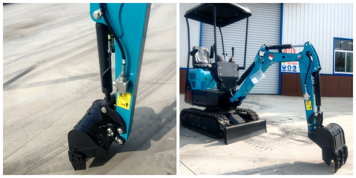 Mini escavadeira de esteira de 1,5 toneladas