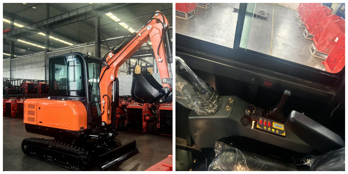 Miniexcavadora sobre orugas de 3,5 toneladas